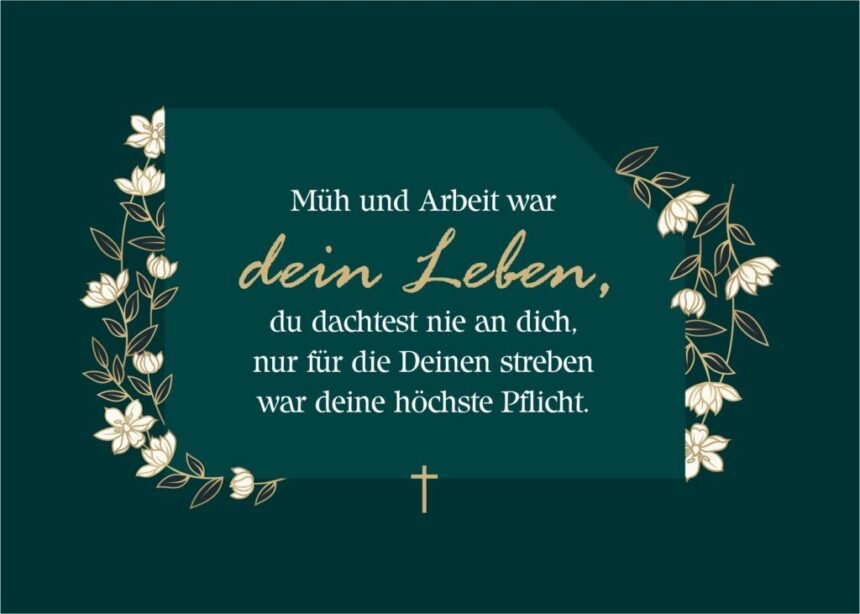 nachbar gestorben beileidskarte